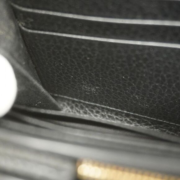 Gucci Wallet Ggmarmont GG Supreme 598587 PVC Leather Black Brown Gold Hardware - Picture 7 of 10